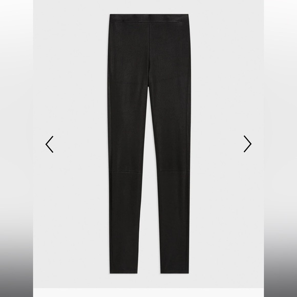 Theory • Leather High-Waist Legging • High rise legging size 4 - Picture 5 of 12